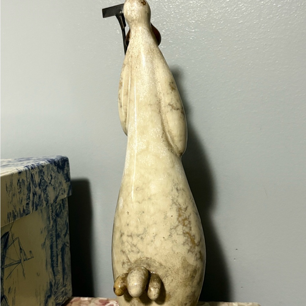 Ceramic rooster with rake - Picture 3 of 7